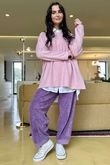 Conrad Oversized Boxy Knit Rose Marl
